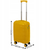 Walizka mała do samolotu żółta – modna, praktyczna, lekka i wytrzymała podróżna na kółkach Wowbag 6910 S yellow