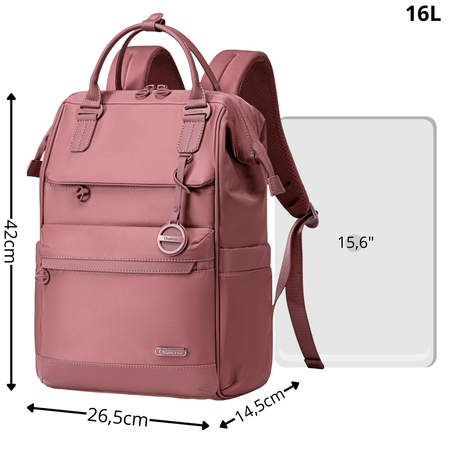 Plecak miejski damski różowy modny dla dziewczyny na studia szkolny do pracy CHANTRIA CB00788rose