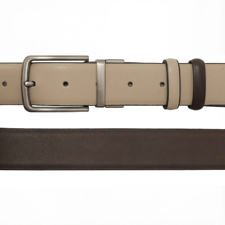 Pasek skórzany do spodni dwustronny beż brąz elegancki klasyczny premium pol_pl_Pasek-skorzany-do-spodni-dwustronny-bez-braz-elegancki-klasyczny-premium-298_2