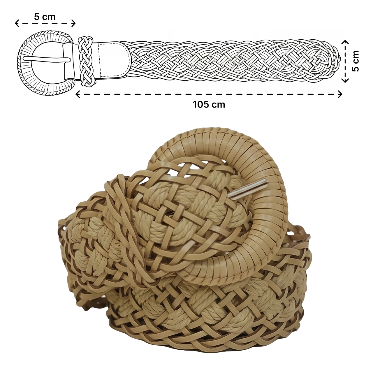 Pasek damski skórzny waniliowy do sukienki spodni bezrozmiarowy styl boho pol_pl_Pasek-damski-skorzny-waniliowy-do-sukienki-spodni-bezrozmiarowy-styl-boho-301_3