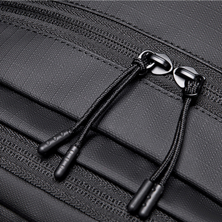 Czarny plecak miejski młodzieżowy, wodoodporny, na laptop 15,6", 23 l – na studia i podróże. SUPER FIVE FB522 Black.