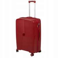 Walizka podróżna duża czerwona na kółkach – lekka, pojemna i elegancka walizka do samolotu Wowbag 7918 L red