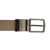 Pasek skórzany do spodni dwustronny beż brąz elegancki klasyczny premium