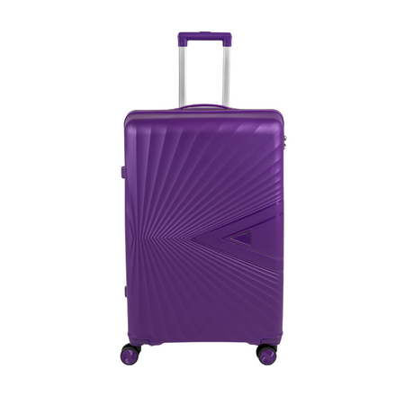 Walizka do samolotu średnia fioletowa lekka walizka podróżna na kółkach modna i wytrzymała 65L Wowbag 7905 M purple