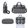 Torba na ramię na laptop 15,6 biznesowa elegancka szara 40X28X8 9L do pracy