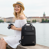 Plecak damski miejski czarny kabinowy do samolotu Ryanair Wizzair bezplatny