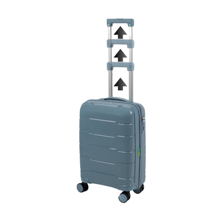 Walizka kabinowa jasnoniebieska – podróżna, nowoczesna, funkcjonalna i elegancka do samolotu Wowbag 6910 S light blue