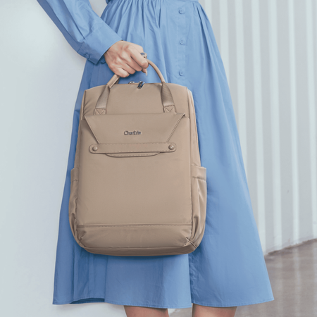 Plecak miejski damski beżowy modny stylowy do pracy dla dziewczyny CHANTRIA CB00628 khaki