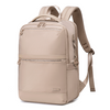 Plecak damski elegancki stylowy beżowy pojemny na laptopa wodoodporny nylon