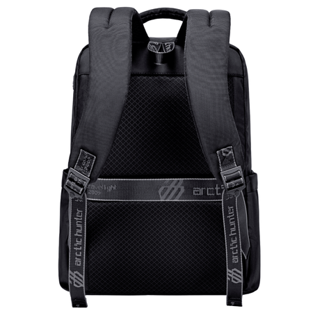 Plecak miejski czarny męski wodoodporny na laptopa 15,6" do pracy Arctic Hunter B00478 black