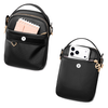 Torebka damska czarna na ramię crossbody mała nylonowa wodoodporna