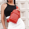 Saszetka na ramię czerwona damska męska miejska nowoczesna wodoodporna na spacer 3,1 L Super Five FXB753Red