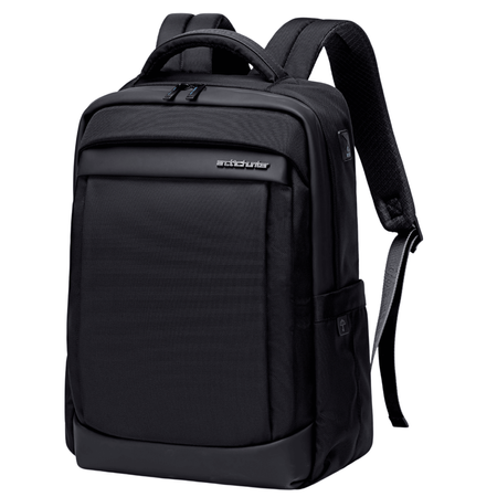 Plecak miejski czarny męski wodoodporny na laptopa 15,6" do pracy Arctic Hunter B00478 black