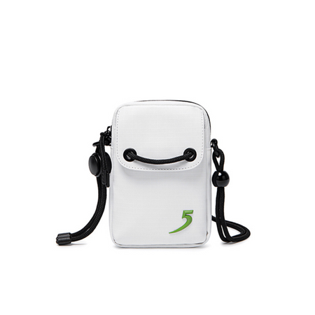 Saszetka damska biała mini wodoodporna torebka miejska na ramię kompaktowa 0,8 l FKB525White
