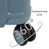 Walizka średnia jasnoniebieska – na kółkach, lekka i stylowa, polipropylen, idealna w podróże Wowbag 6910 M light blue