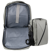 Plecak szkolny młodzieżowy szary z USB, pojemny, na laptop, do szkoły, studiów, pracy i wycieczek Wowbag BK91109 grey