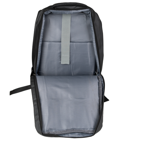 Plecak szkolny czarny  nowoczesny z USB dla chłopaków i dziewczyn - do pracy na studia  VIO BK91109 black