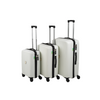Komplet walizek podróżnych biały 3 szt. nowoczesny zestaw walizek lekkich i wytrzymałych Wowbag 7918 White