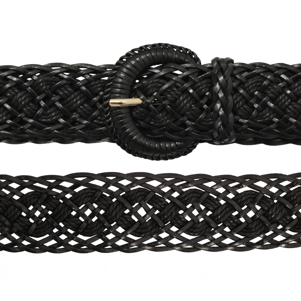 Pasek damski skórzany pleciony czarny do sukienki spodni bezrozmiarowy boho pol_pl_Pasek-damski-skorzany-pleciony-czarny-do-sukienki-spodni-bezrozmiarowy-boho-300_2