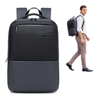Szary plecak miejski biznesowy, 10 l, na laptopa 15,6", wodoodporny, elegancki i funkcjonalny. Arctic Hunter B00681 Grey