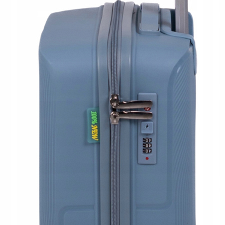 Walizka mała, do samolotu jasnoniebieska – kabinowa, elegancka, funkcjonalna i lekka Wowbag 7918 S light blue