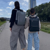 Plecak czarny, szkolny, miejski, damski, męski, nowoczesny, pojemny plecak dla laptopa 15,6", idealny na co dzień, do szkoły i pracy Wowbag BK91105 black