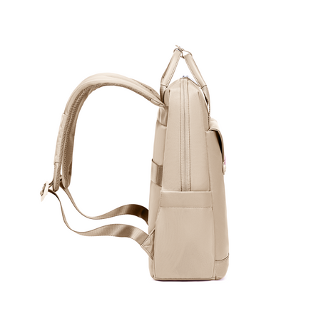 Plecak dla kobiety biznesowy elegancki kremowy do pracy i na studia mieści laptop 15,6”  CHANTRIA CB00628 khaki