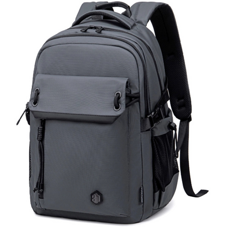 Szary plecak miejski młodzieżowy, na laptop, 25 l, idealny do studiów, na uczelnię i do pracy. Arctic Hunter B00531 Grey.