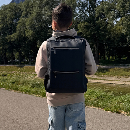 Plecak młodzieżowy szary - do szkoły, na studia, do pracy, mieści laptop 15,6 Wowbag BK91105 grey
