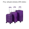 Walizka mała na kółkach fioletowa – stylowa, wytrzymała, elegancka i lekka do samolotu Wowbag 7905 S purple