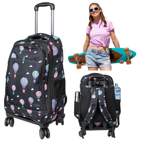 Plecak na 4 kółkach  pojemny z teleskopową rączką dla chłopców i dziewczynek VIO 20613 baloon