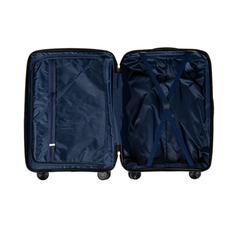 Komplet walizek podróżnych ciemnoszarych 3 szt. trwały i stylowy zestaw na kółkach Wowbag  7900 dark grey