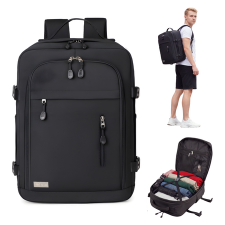 Plecak podróżny kabinowy free carry on 40X30X20 czarny Ryanair WIZZAIR
