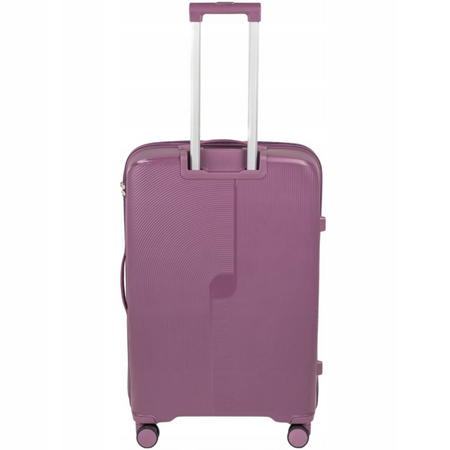Walizka średnia fioletowa – podróżna, wytrzymała, stylowa, na kółkach, idealna do samolotu Wowbag 7918 M purple