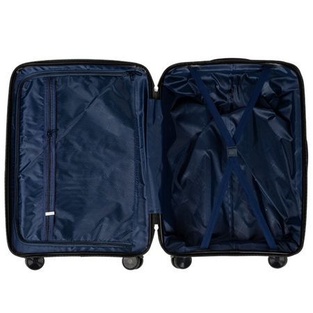 Mała walizka biała kabinowa – podróżna, elegancka, lekka, wytrzymała i praktyczna na kółkach Wowbag 7918 S white