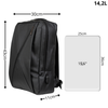 Plecak szkolny czarny nowoczesny z USB dla chłopaków i dziewczyn - do pracy na studia Wowbag BK91109 black