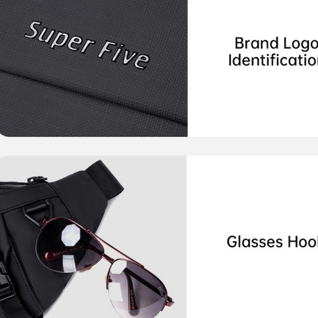 Nerka damska czerwona wodoodporna saszetka na spacer sportowa praktyczna 3,5 L Super Five FXB755Red