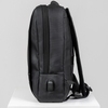 Plecak szkolny czarny nowoczesny z USB dla chłopaków i dziewczyn - do pracy na studia Wowbag BK91109 black