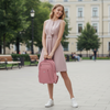 Plecak damski miejski róż dla dziewczyny mały elegancki modny na co dzień