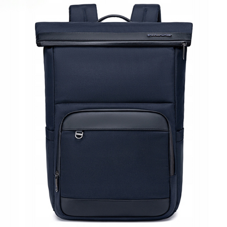 Niebieski plecak miejski biznesowy, 18 l, wodoodporny, na laptop 15,6", podróżny i codzienny. Arctic Hunter B00684 Blue.