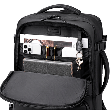 Plecak podróżny kompresyjny próżniowy vacuum Ryanair Wizz Air bagaż podręczny Arctic Hunter B00862 black