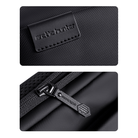 Saszetka nerka czarna męska damska na ramię miejska wodoodporna elegancka stylowa 4 L Arctic Hunter Y00569Black