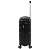 Walizka średnia czarna – podróżna, na kółkach, lekka i wytrzymała, do samolotu, elegancka i pojemna Wowbag 6910 M black