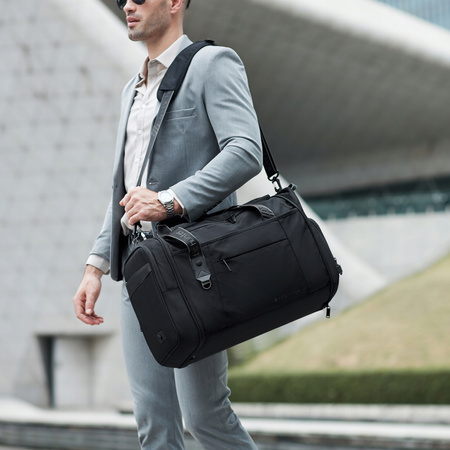 Torba podróżna czarna 2w1 transformowalna saszetka i torba pojemna 30 l wodoodporna. Arctic Hunter LX00021 Black.