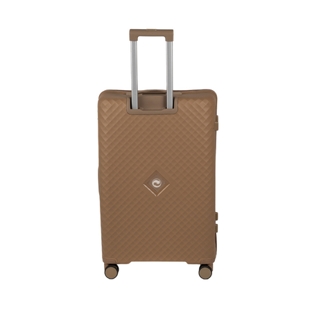 Walizki podróżne beżowe komplet 3 szt. lekki i elegancki zestaw walizek na kółkach Wowbag 7900 champagne