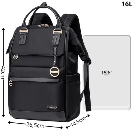 Plecak damski miejski czarny  na studia do pracy pojemny CHANTRIA CB00788black