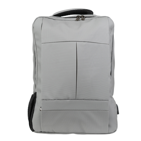 Plecak szkolny, do pracy szary, na laptopa 15,6" z USB dla chłopaków/dziewczyn nowoczesny VIO BK91103 grey