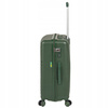 Walizka średnia ciemnozielona elegancka walizka podróżna na kółkach lekka i trwała 65L Wowbag 7905 M dark green