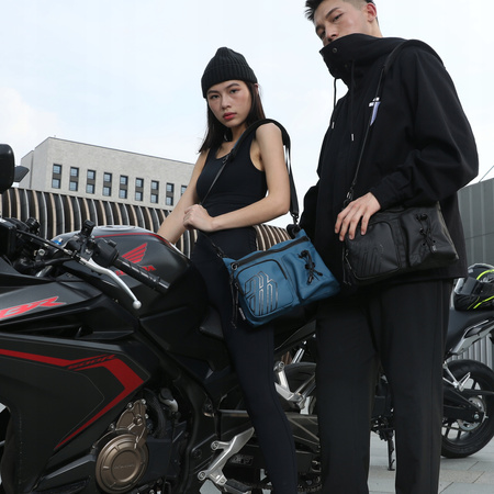 Torebka listonoszka niebieska modna elegancka wodoodporna na ramię miejska stylowa uniwersalna Arctic Hunter K00535Blue