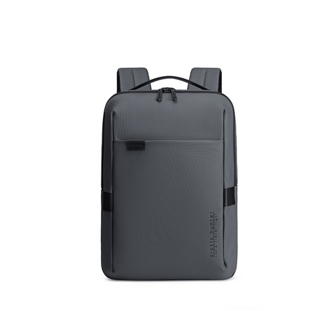 Szary plecak biznesowy miejski, 8,5 l, wodoodporny, na laptopa 15,6", stylowy i kompaktowy. Arctic Hunter B00574 grey